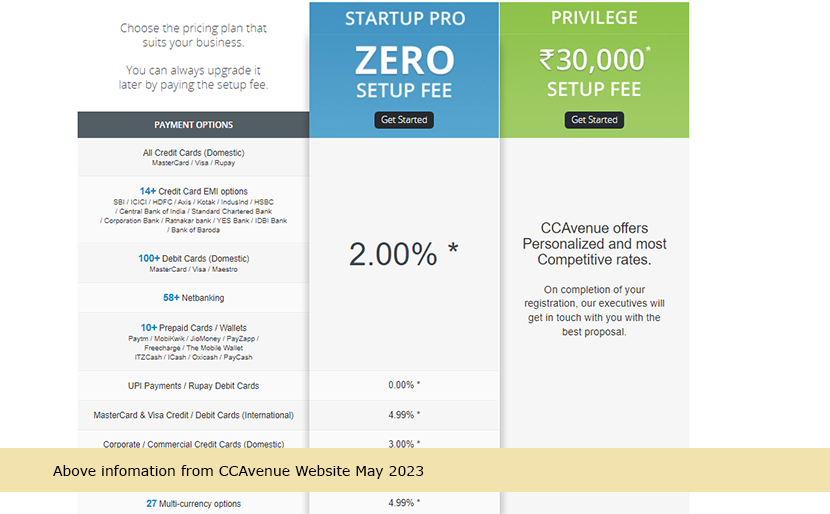 CCAvenue payment gateway